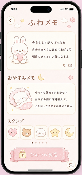 ふわメモ メモ画面