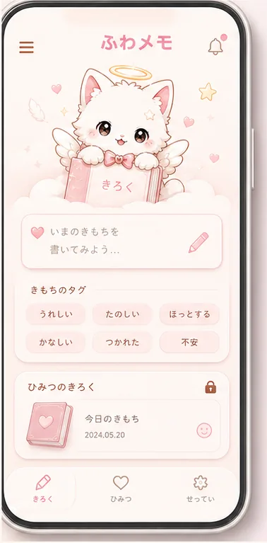 ふわメモのホーム画面
